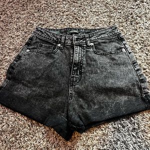 women’s jean shorts, color: black size: 0